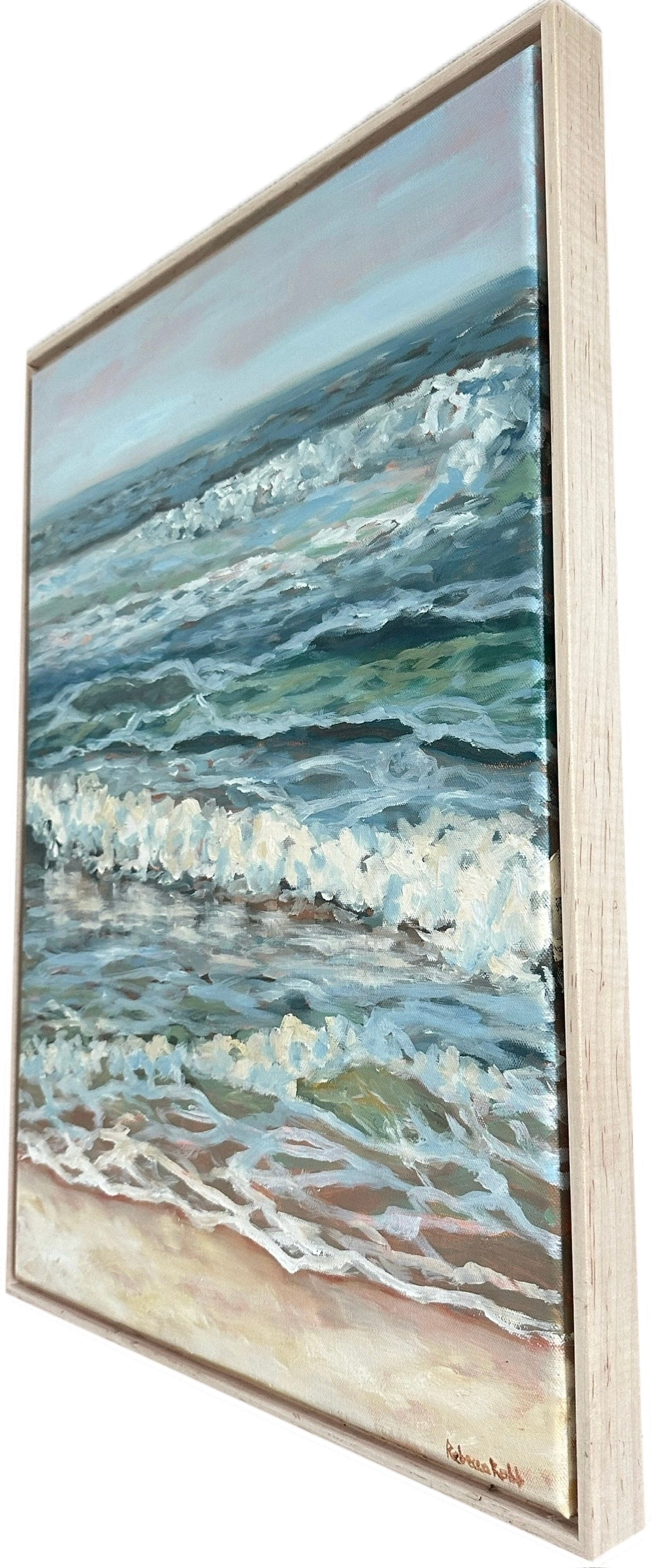 Rolling Waves | Oil on Canvas | 18 x 24 - rebeccarobbfineart.com
