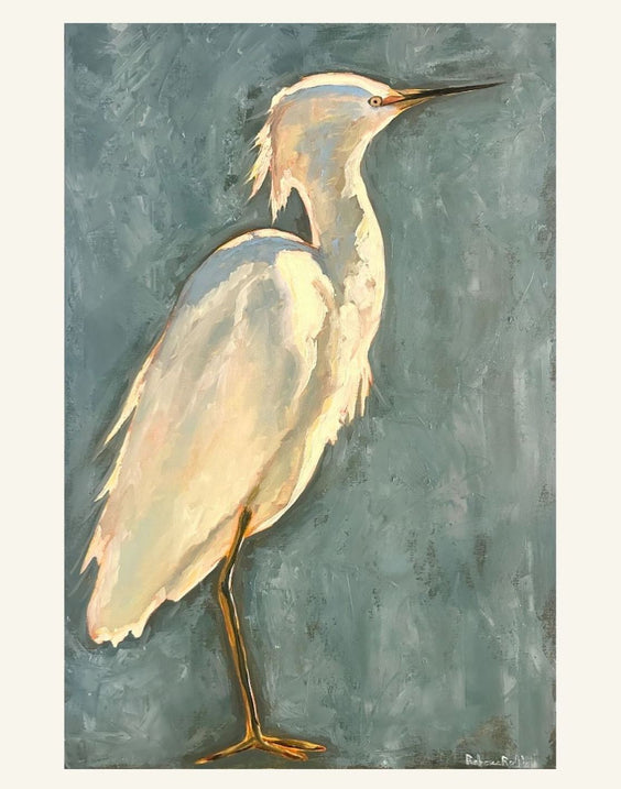 Heron | Paper Prints | from 9 x 12 - rebeccarobbfineart.com