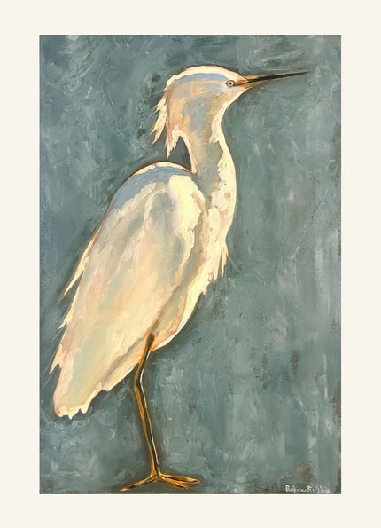 Heron | Paper Prints | from 9 x 12 - rebeccarobbfineart.com