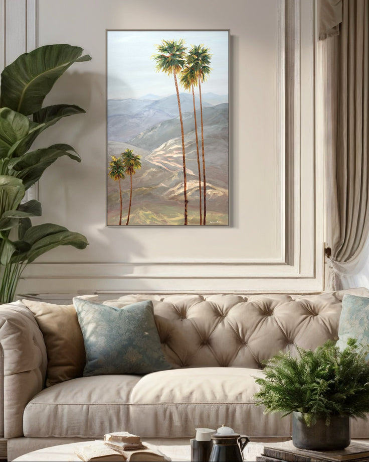 California Palms | Oil on Canvas | 48
