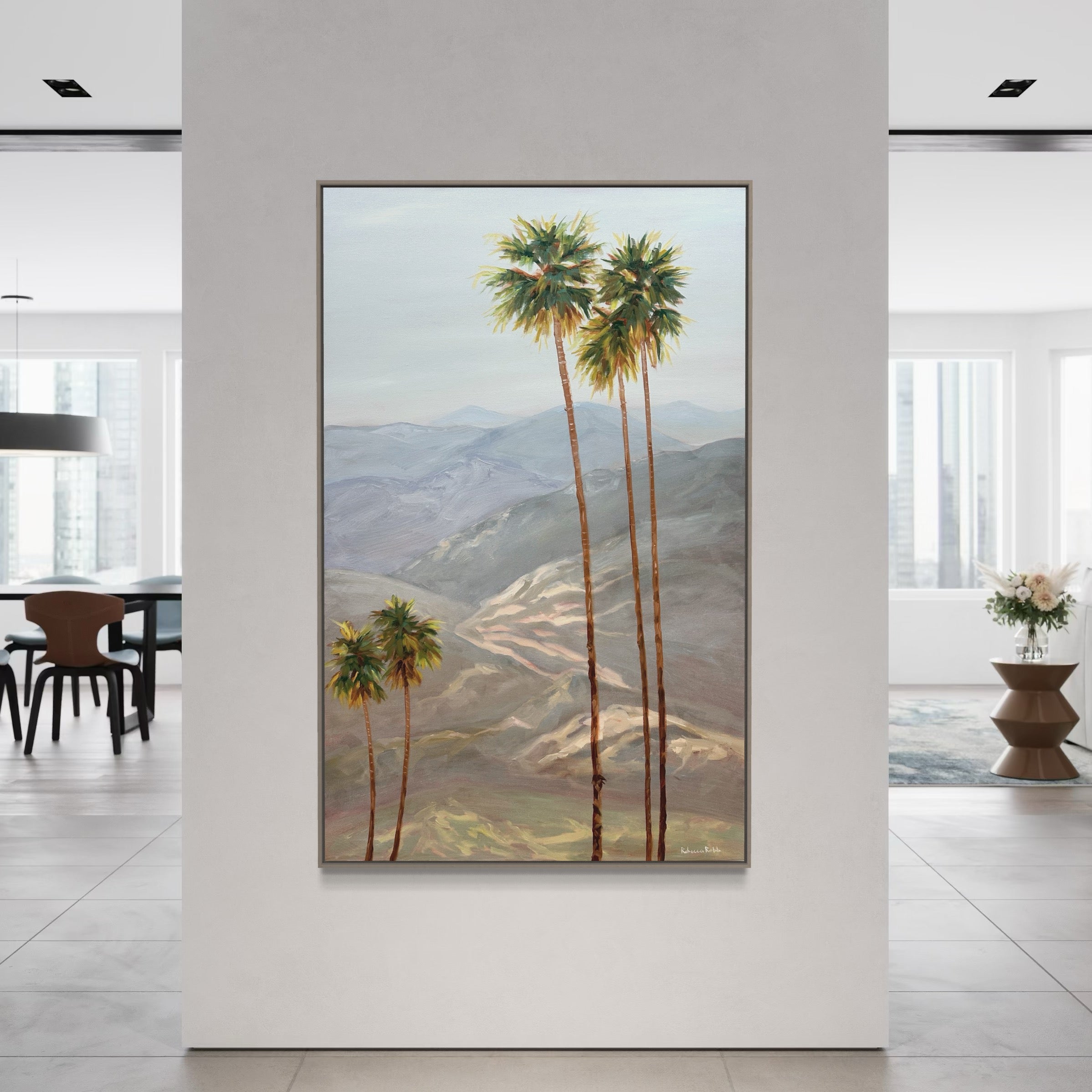 California Palms | Oil on Canvas | 48