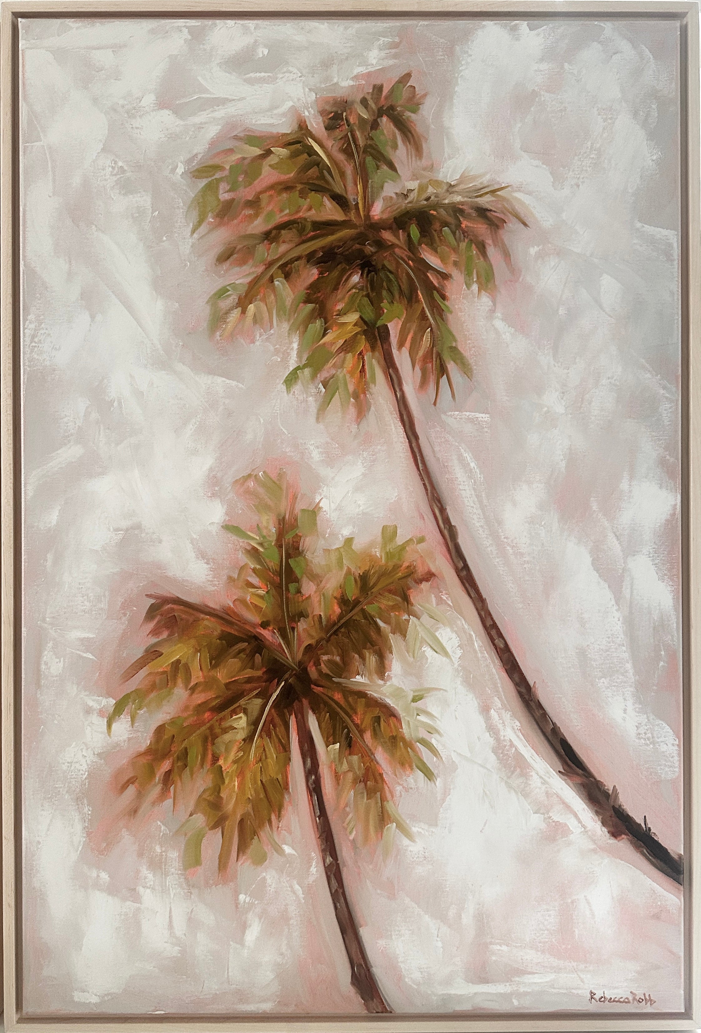 Leaning Palms | Oil on Canvas | 20