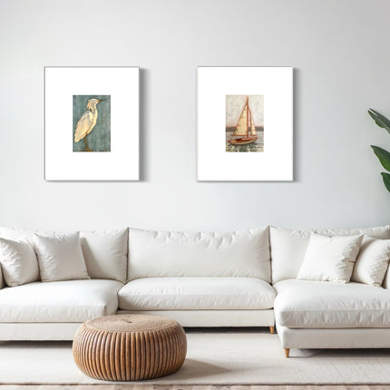Heron | Paper Prints | from 9 x 12 - rebeccarobbfineart.com