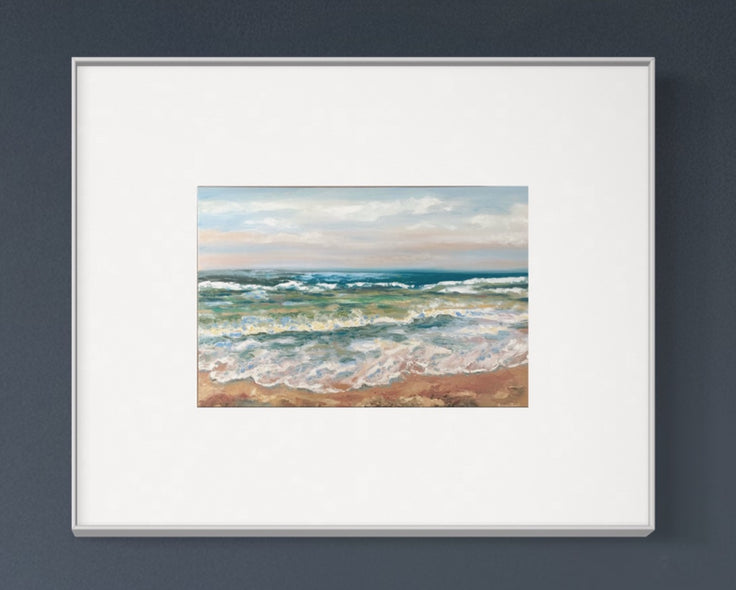 Sea Foam | Paper Prints | from 14 x 11 - rebeccarobbfineart.com