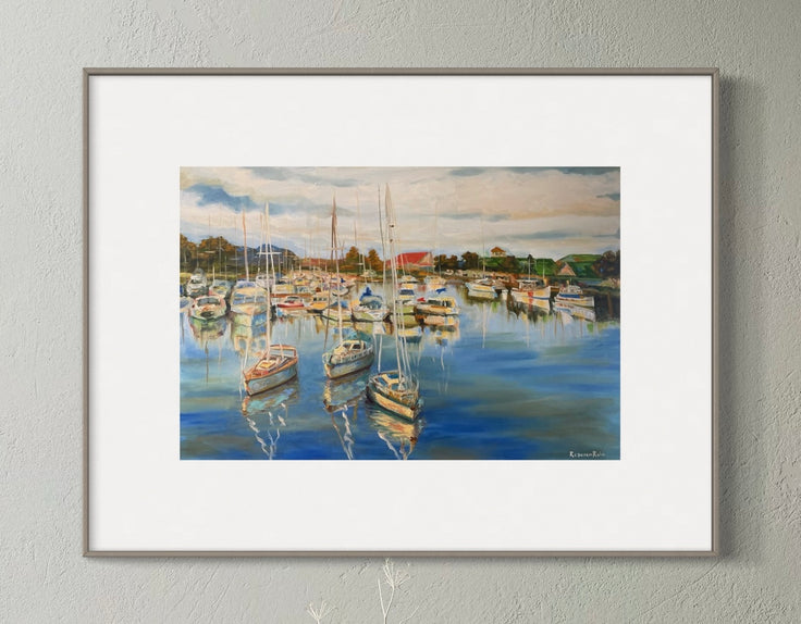 Village Lake | Paper Prints | from 14 x 11 - rebeccarobbfineart.com