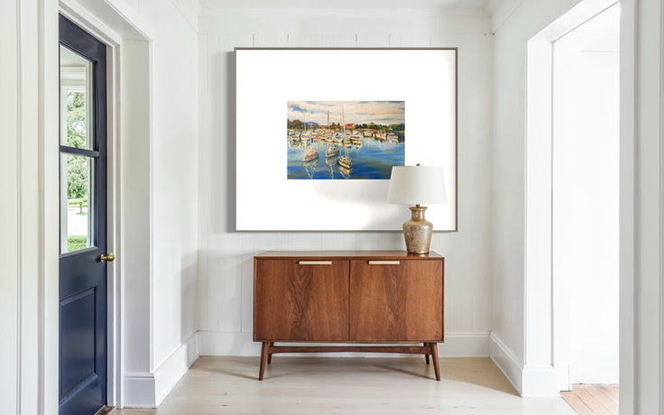 Village Lake | Paper Prints | from 14 x 11 - rebeccarobbfineart.com