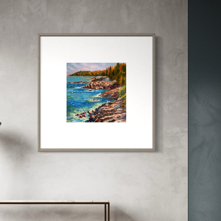 Pine Shores | Paper Prints | from 12 x 12 - rebeccarobbfineart.com
