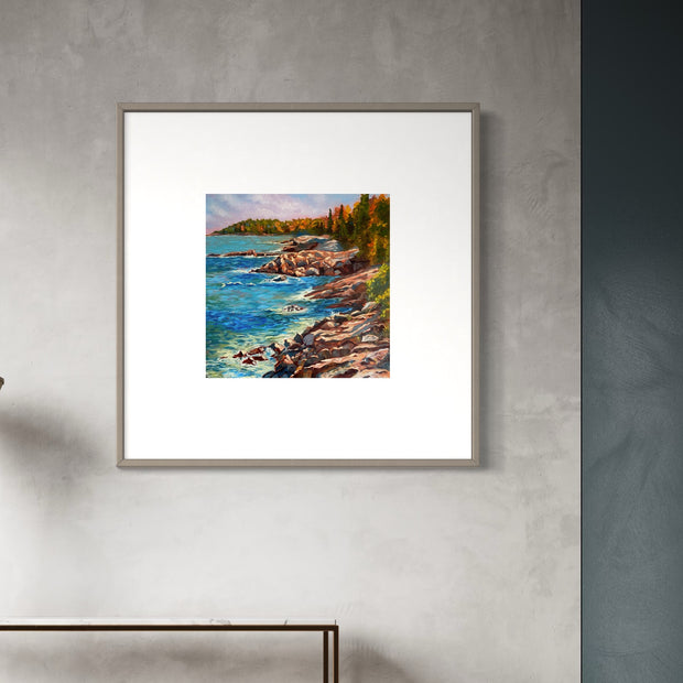 Pine Shores | Paper Prints | from 12 x 12 - rebeccarobbfineart.com