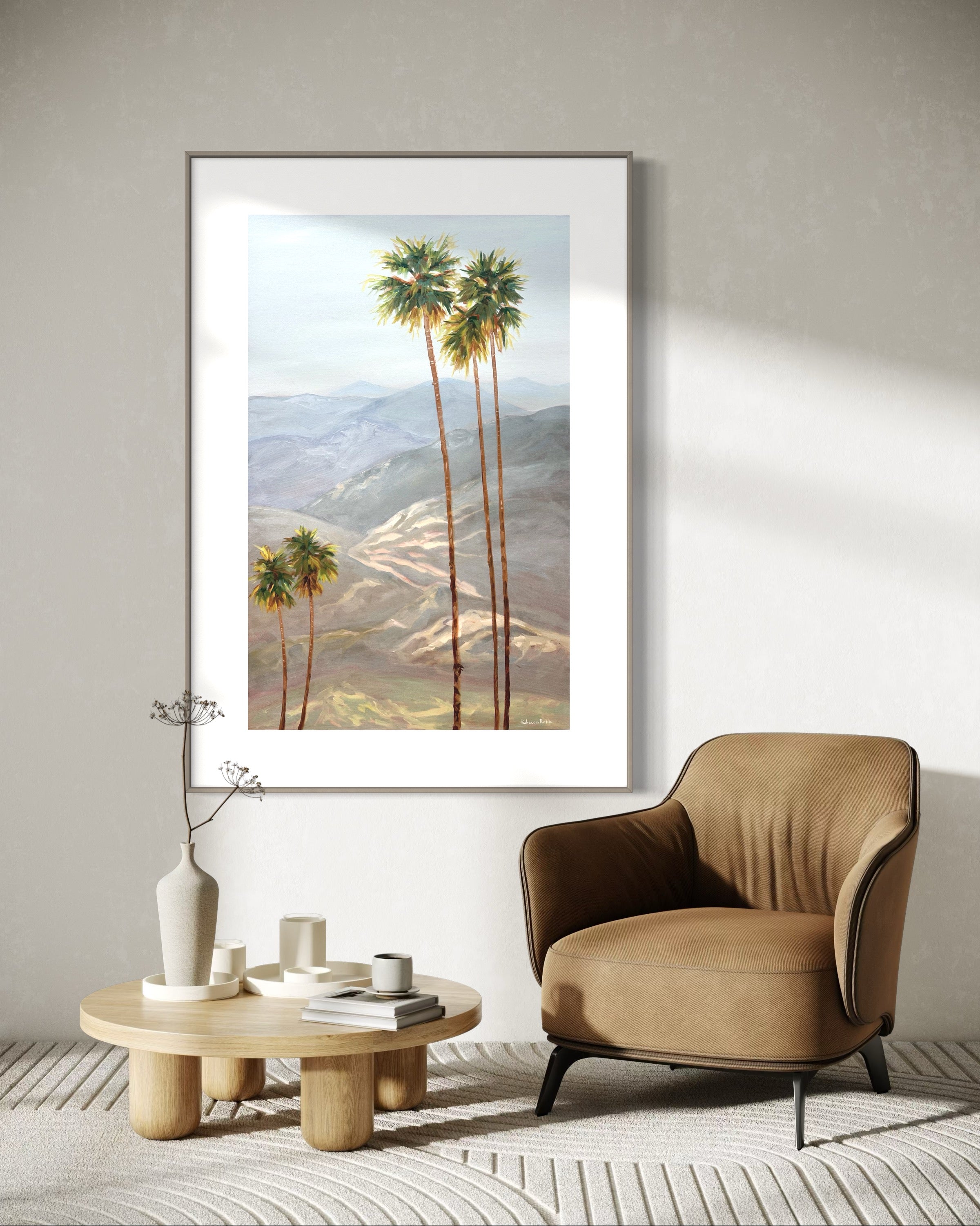 California Palms | Paper Prints | from 9 x 12 - rebeccarobbfineart.com
