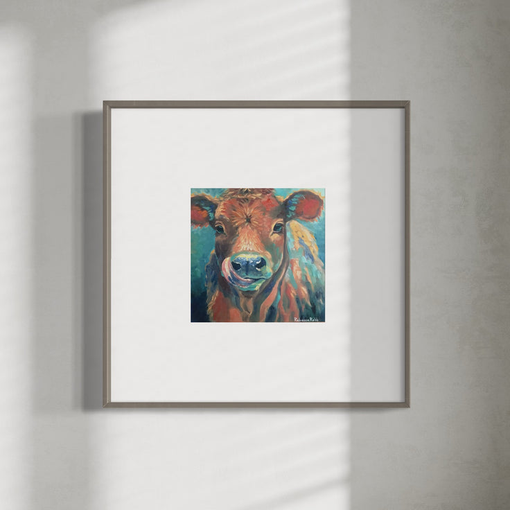 Cowlick | Paper Prints | from 12 x 12 - rebeccarobbfineart.com