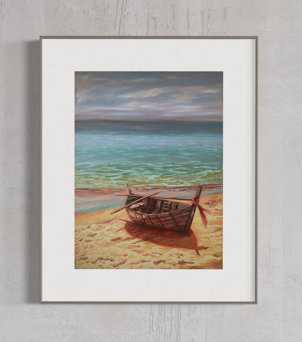 Row Boat | Paper Prints | from 11 x 14 - rebeccarobbfineart.com