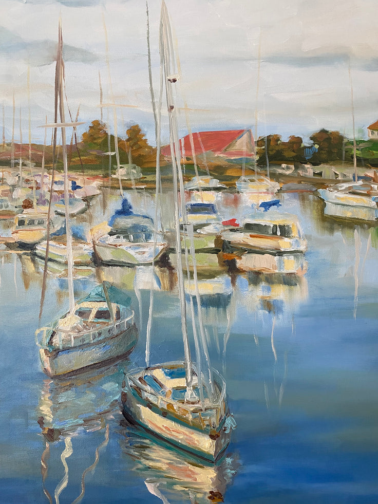 Village Lake | Oil on Canvas | 36