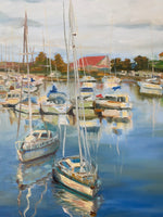 Load image into Gallery viewer, Village Lake | Oil on Canvas | 36&quot; x 24&quot;
