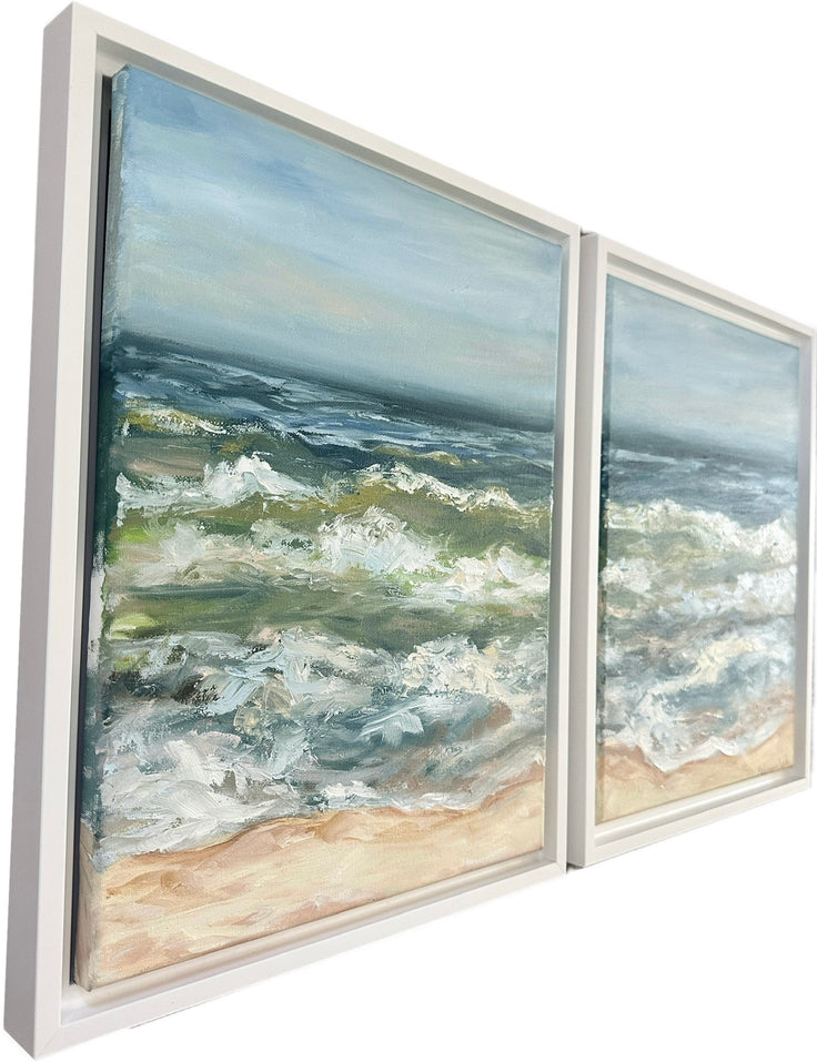 Wash Over Me | Oil on Canvas | 14 x 22 - rebeccarobbfineart.com