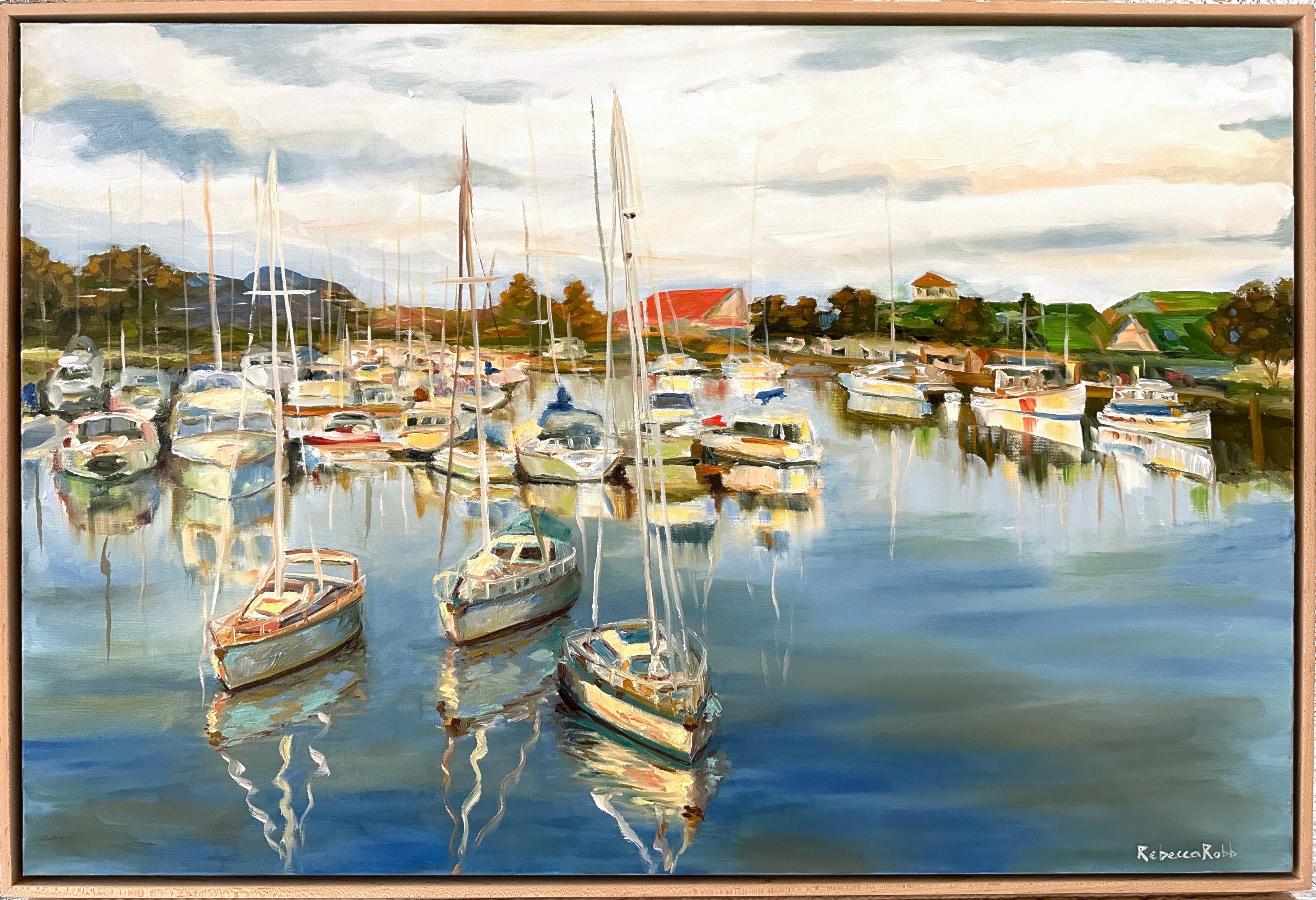 Village Lake | Oil on Canvas | 36