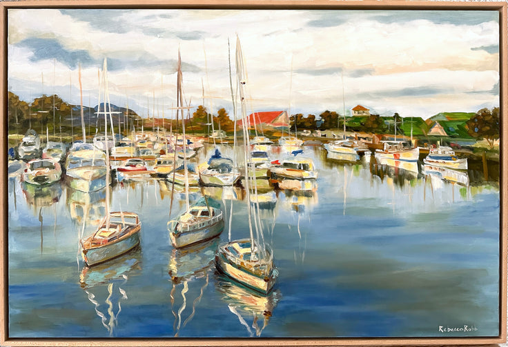 Village Lake | Oil on Canvas | 36