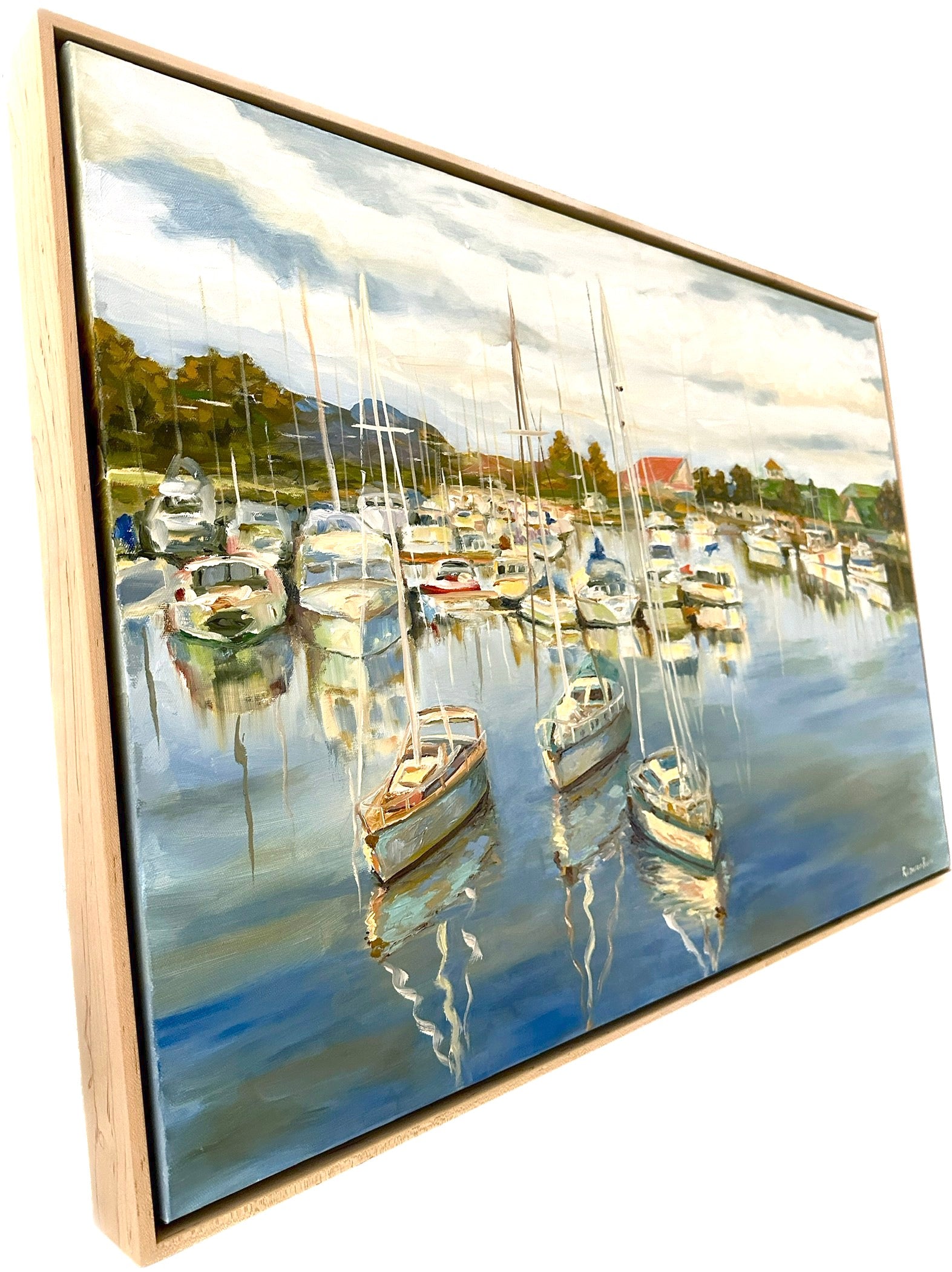 Village Lake | Oil on Canvas | 36