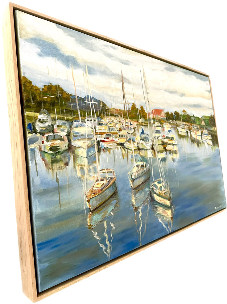 Village Lake | Oil on Canvas | 36