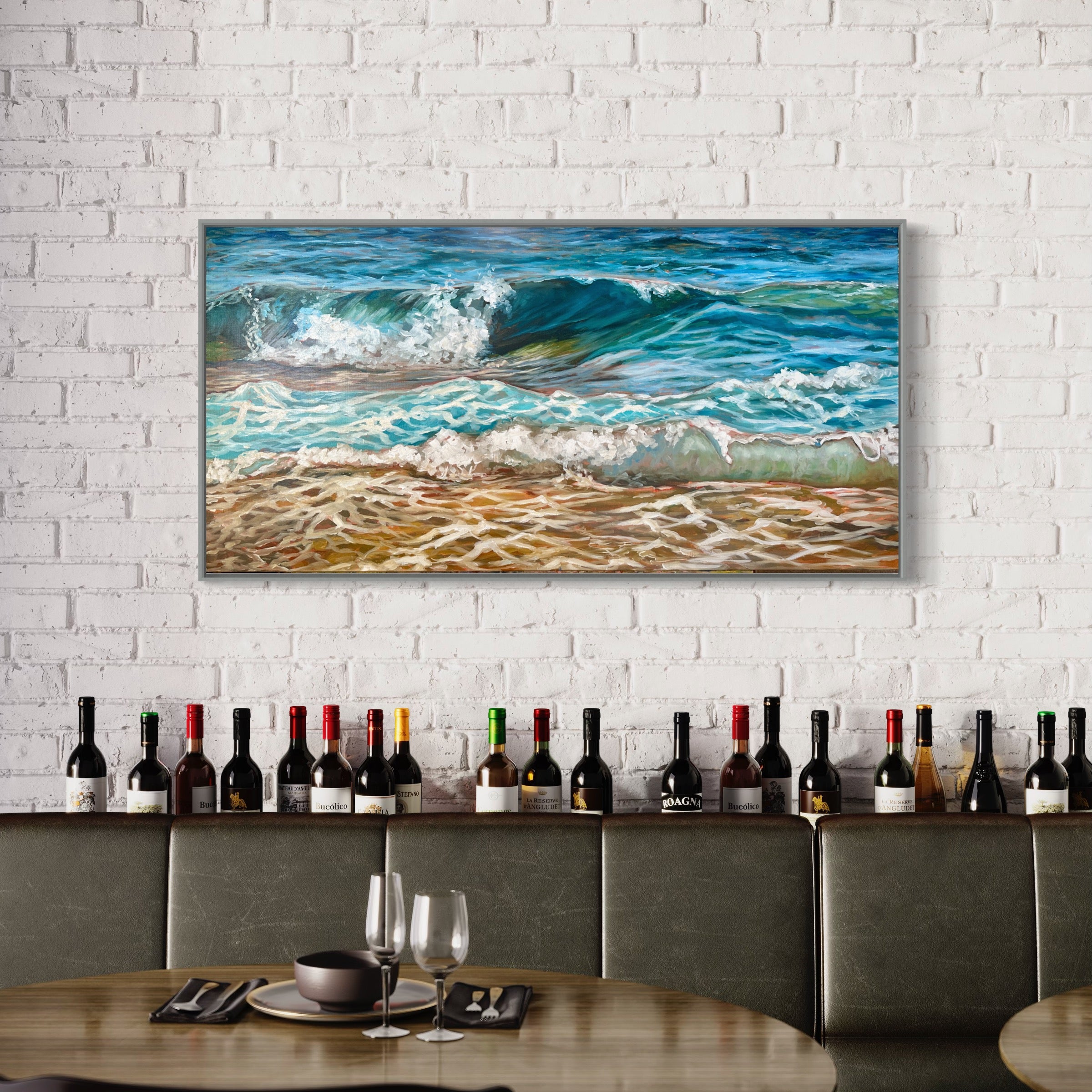 Comes In Waves | Oil on Canvas | 48" x 24"