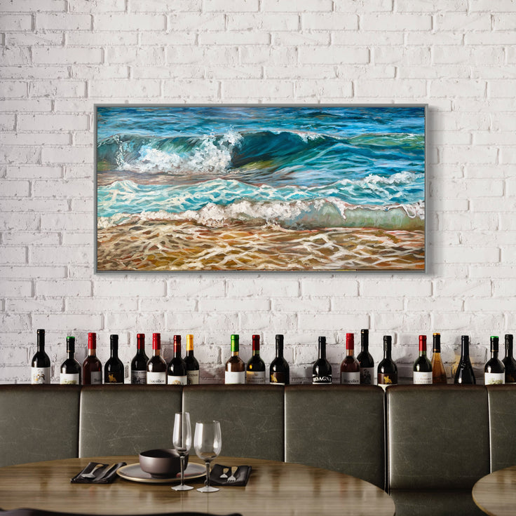 Comes In Waves | Oil on Canvas | 48