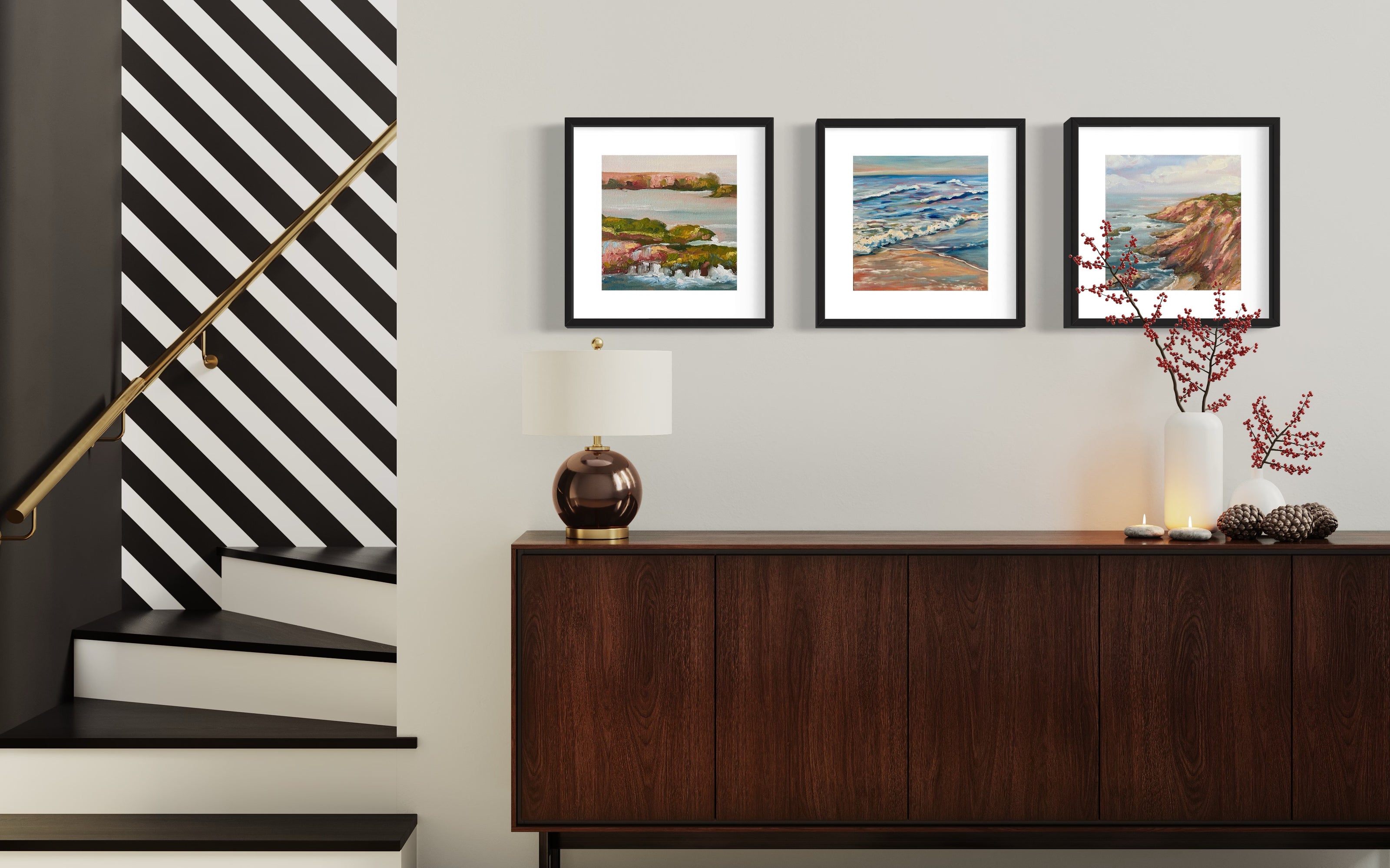 Sea Cliff | Paper Prints | from 12 x 12 - rebeccarobbfineart.com