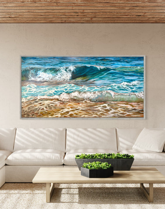 Comes In Waves | Oil on Canvas | 48