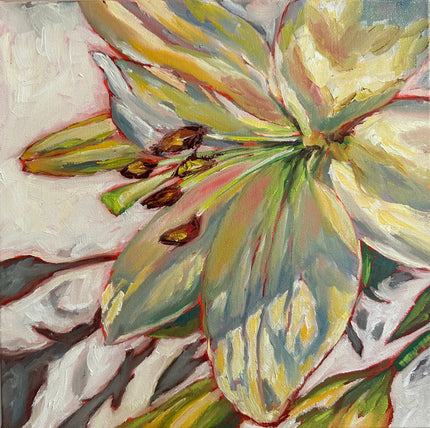 When I Think Of You | Oil on Canvas | 12" x 12" - rebeccarobbfineart.com