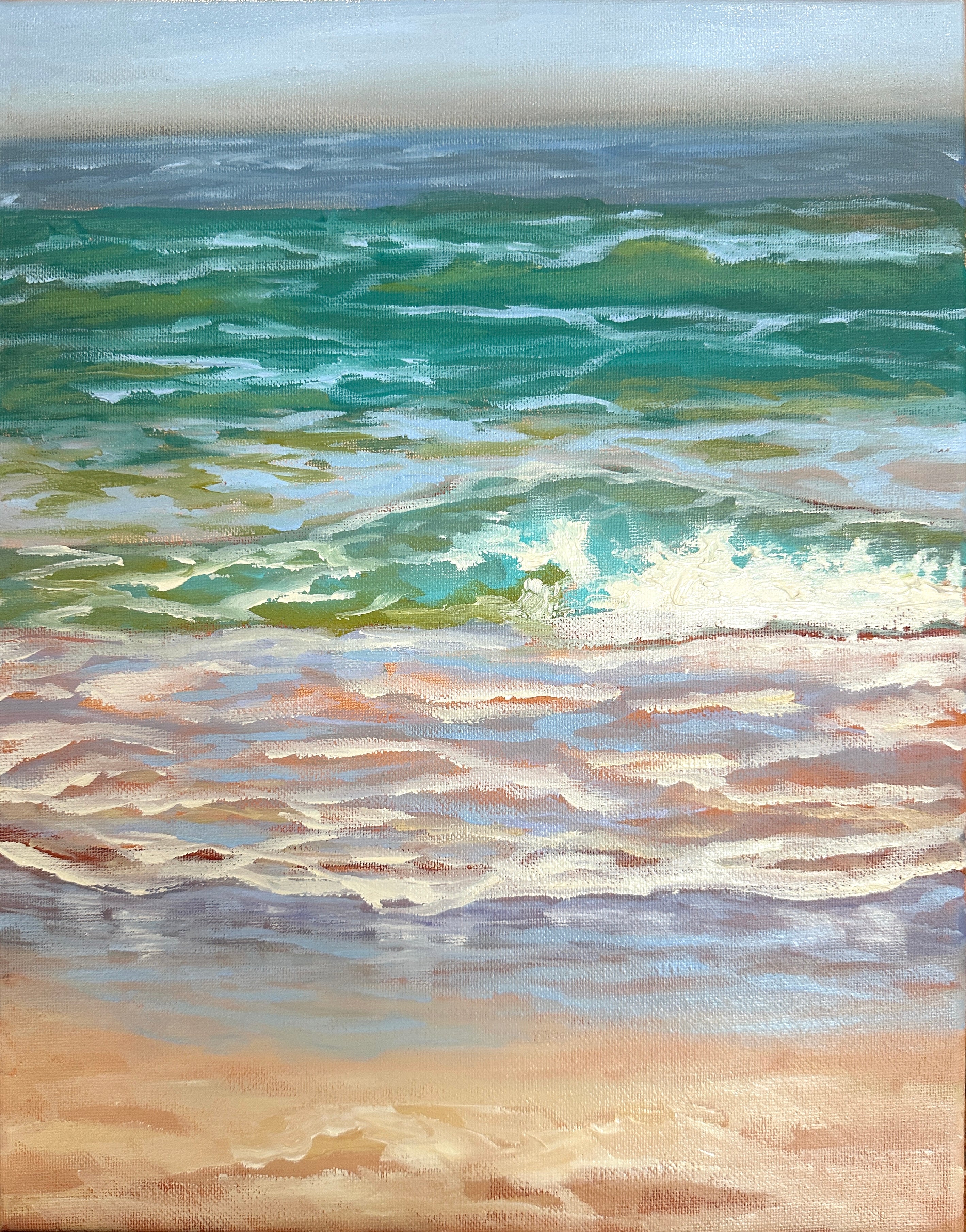 Lilac Beach| Oil on Canvas | 11" x 14"