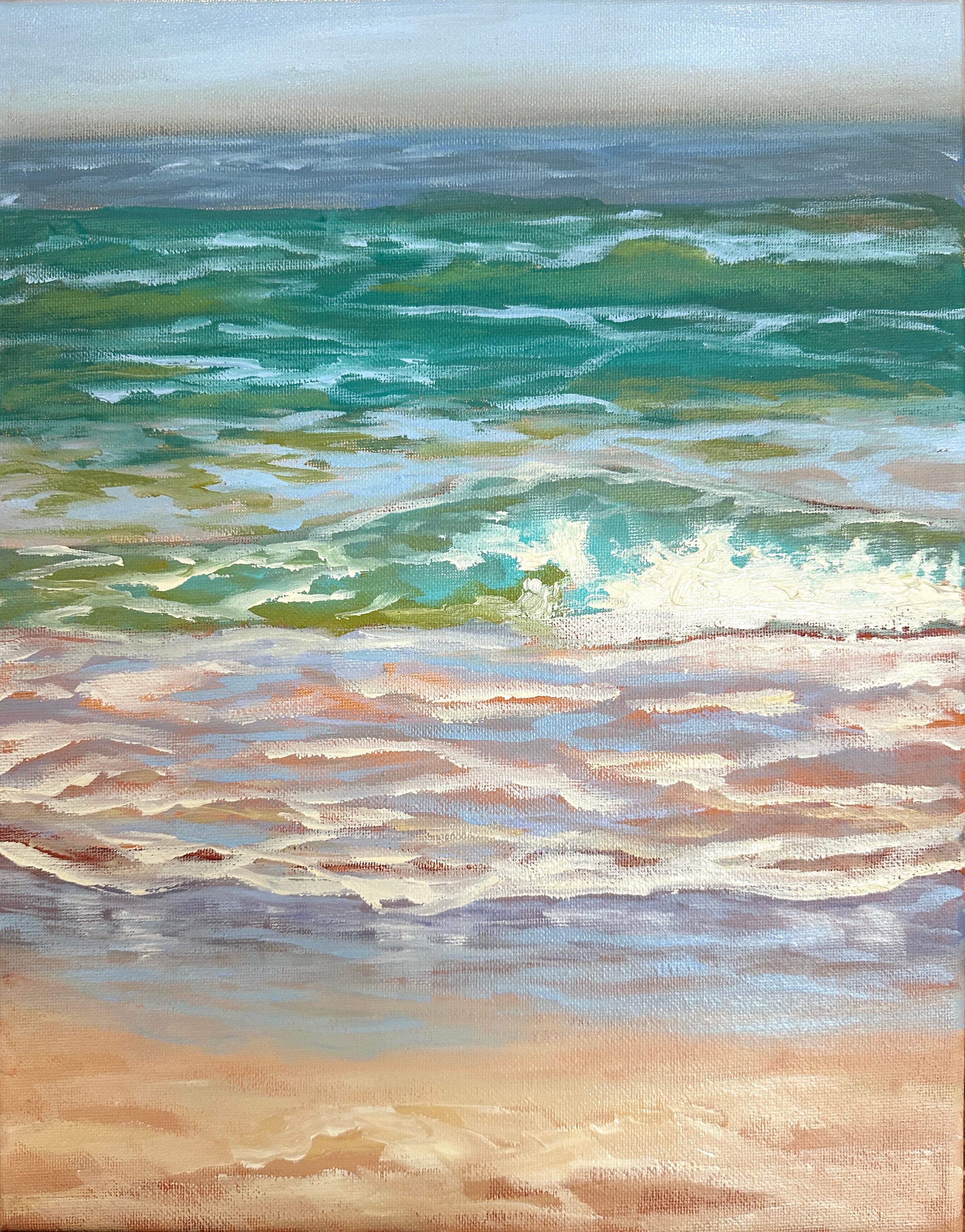 Lilac Beach| Oil on Canvas | 11
