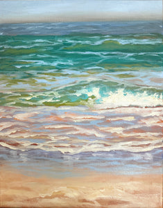 Lilac Beach| Oil on Canvas | 11" x 14"