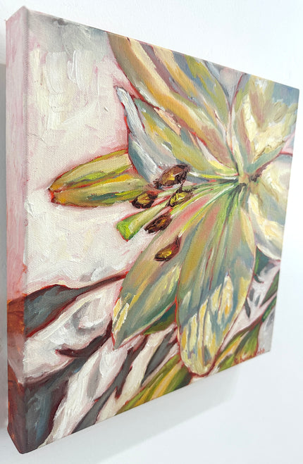 When I Think Of You | Oil on Canvas | 12" x 12" - rebeccarobbfineart.com