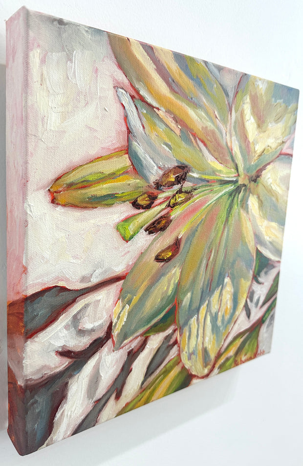 When I Think Of You | Oil on Canvas | 12" x 12" - rebeccarobbfineart.com