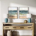 Load image into Gallery viewer, White Sands | Oil on Canvas | 11&quot; x 28&quot; Diptych
