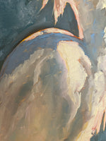 Load image into Gallery viewer, Heron is a 20&quot; x 30&quot; oil painting by artist Rebecca Robb

