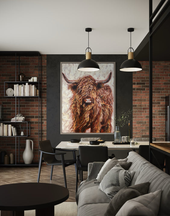 Highland Horns | Oil on Canvas | 30