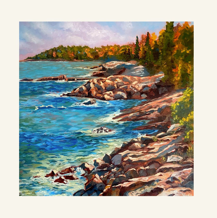 Pine Shores | Paper Prints | from 12 x 12 - rebeccarobbfineart.com