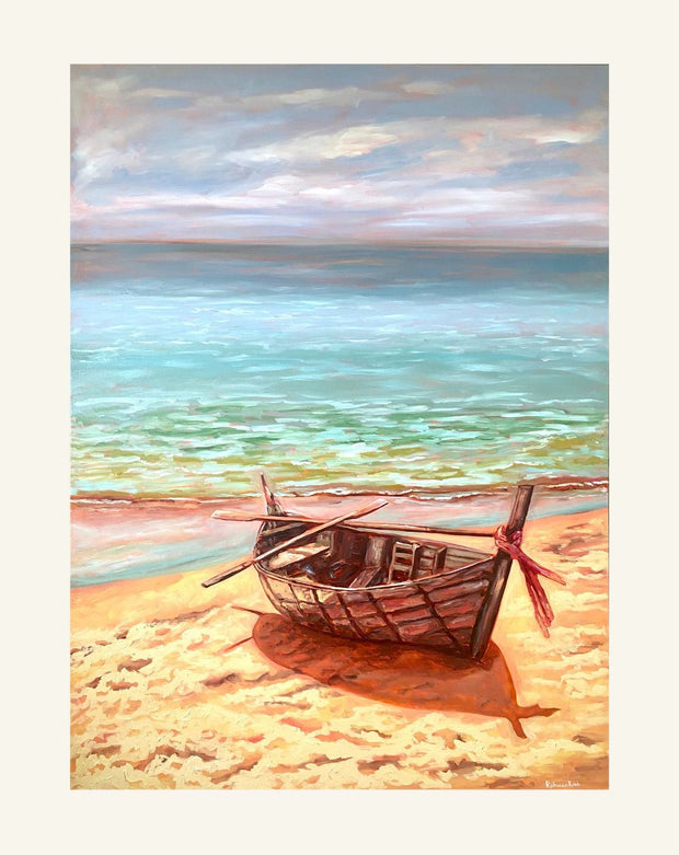 Row Boat | Paper Prints | from 11 x 14 - rebeccarobbfineart.com