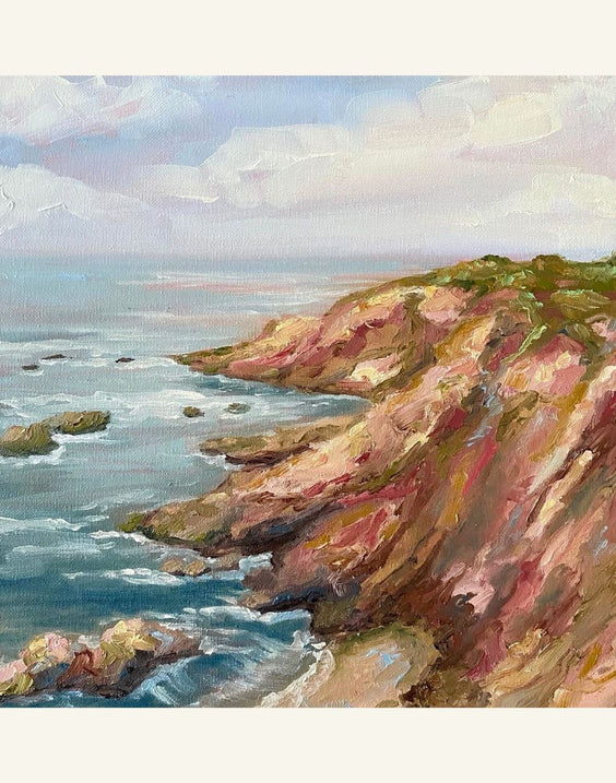 Sea Cliff | Paper Prints | from 12 x 12 - rebeccarobbfineart.com