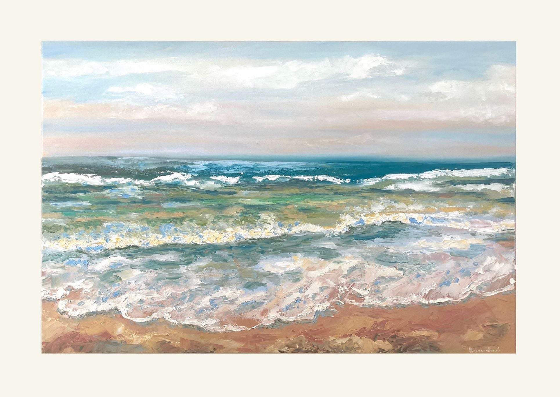 Sea Foam | Paper Prints | from 14 x 11 - rebeccarobbfineart.com