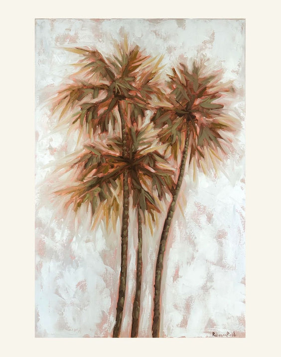 Three Palms | Paper Prints | from 9 x 12 - rebeccarobbfineart.com