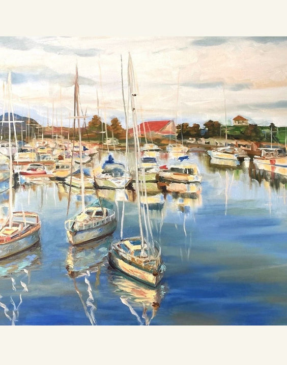 Village Lake | Paper Prints | from 14 x 11 - rebeccarobbfineart.com