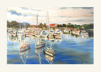 Village Lake | Paper Prints | from 14 x 11 - rebeccarobbfineart.com