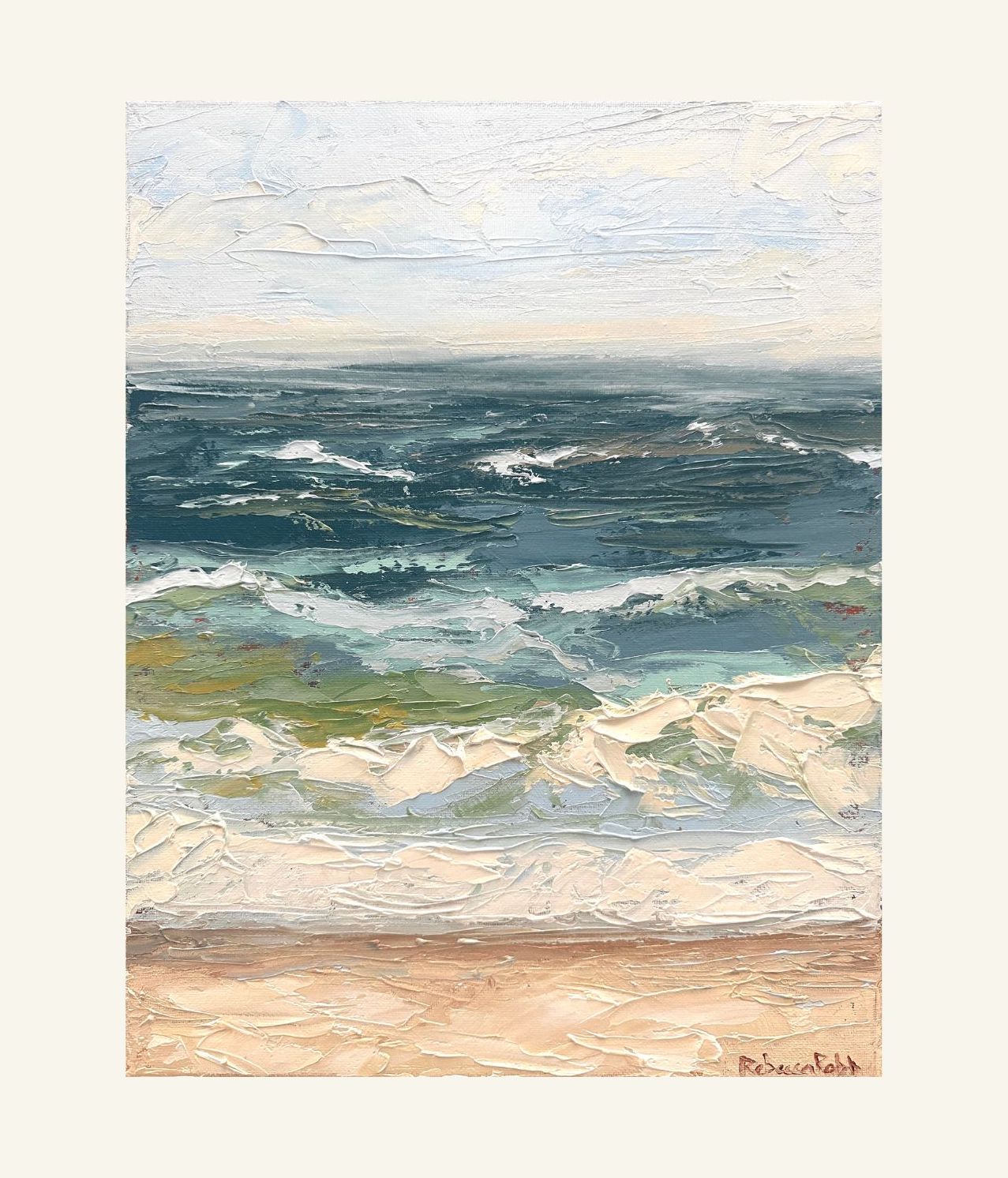 White Sands | Paper Prints | from 16 x 40 ( Diptych ) - rebeccarobbfineart.com