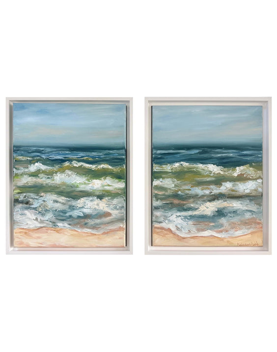 Wash Over Me | Oil on Canvas | 14 x 22 - rebeccarobbfineart.com