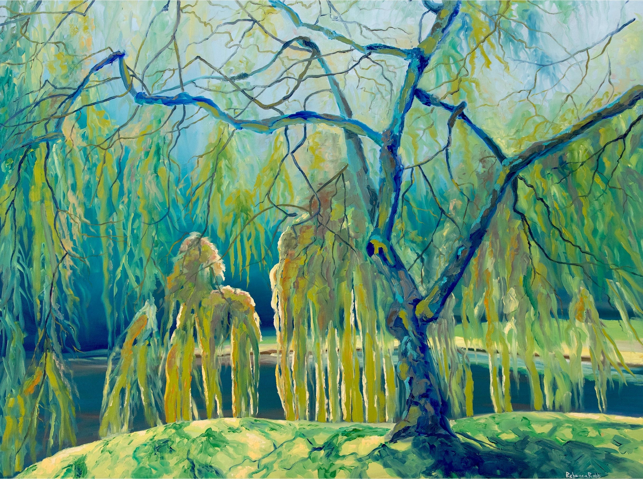 Willow’s Calm | Oil on Canvas | 48"x36" | Framed
