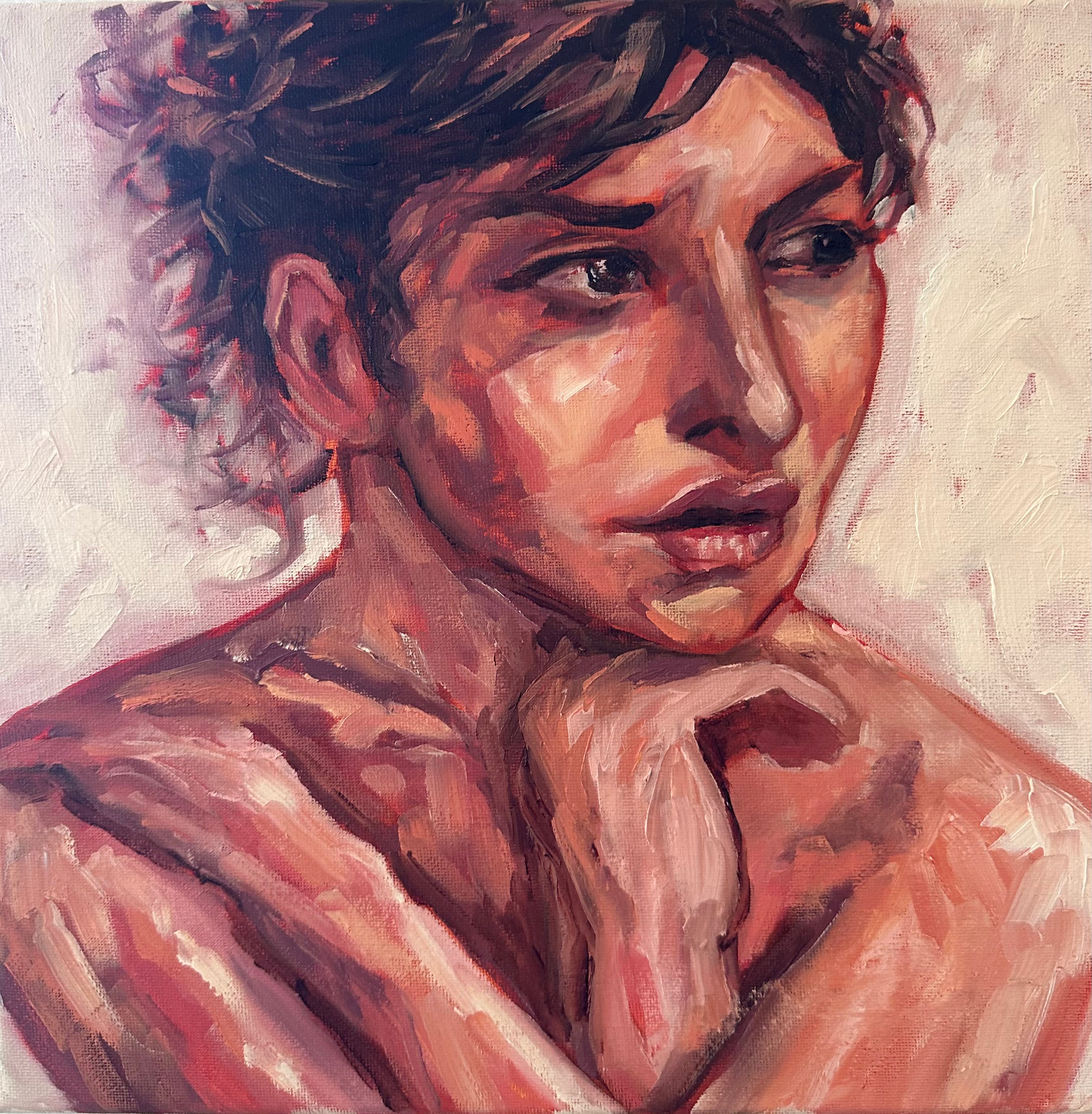 Wrapped In Thought | Oil on Canvas | 12