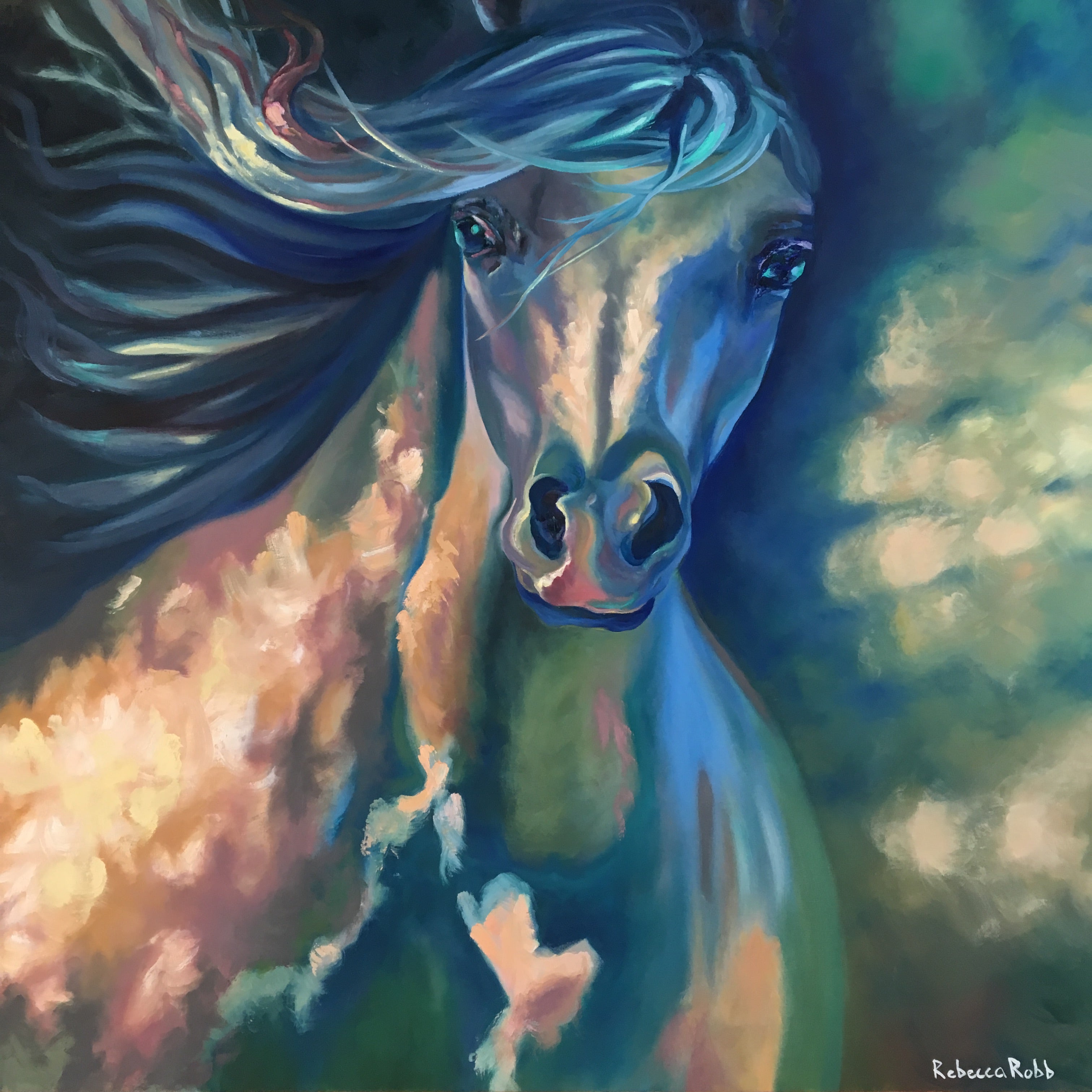 Spirit Horse | Oil on Canvas | 48" x 48"