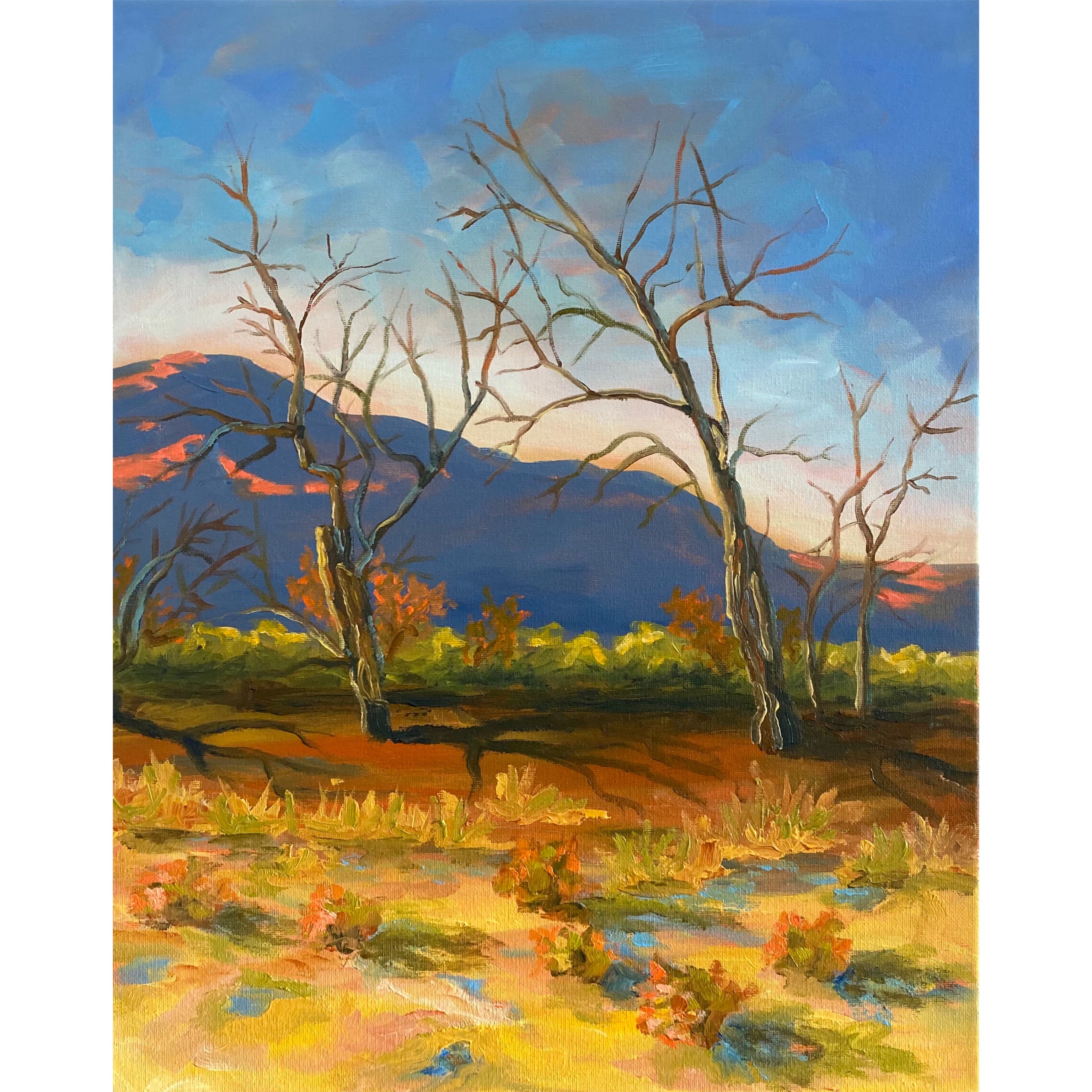 Blue Mountain Shrubs | Oil on Canvas | 16”x20"