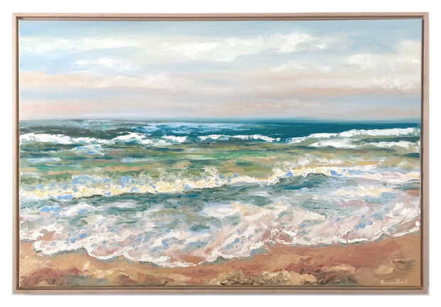Sea Foam | Oil on Canvas | 36"x24" | Framed - rebeccarobbfineart.com